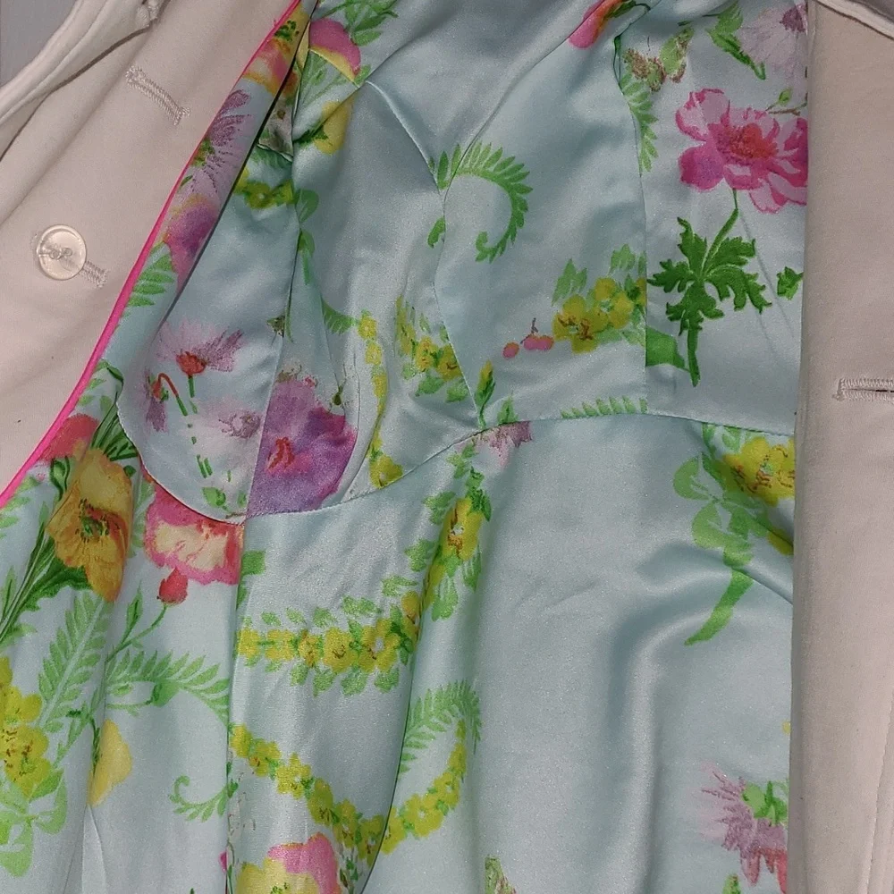 Ted Baker Girls Pink Flared Trench Coat - Picture 5 of 8